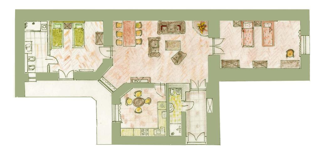 Best Location To Explore Krakow Spacious 105M2 Стая снимка